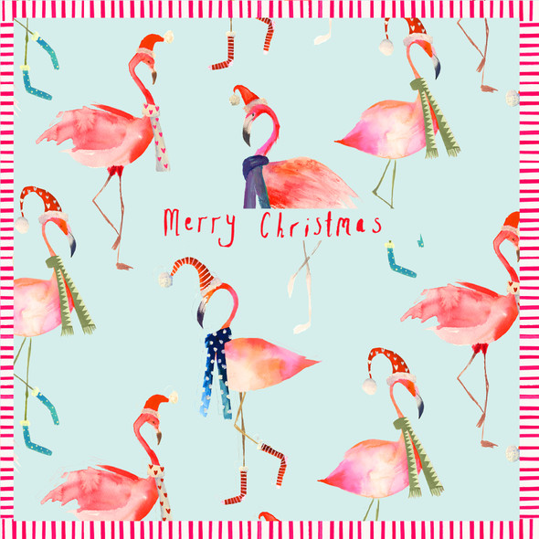 Christmas Flamingos
