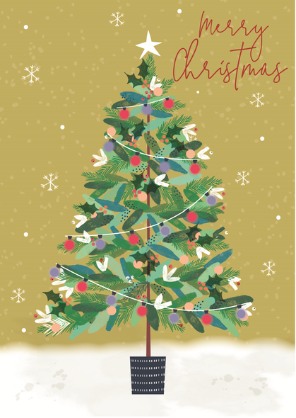 SALE- Merry Christmas Tree (X24LAD HY270)