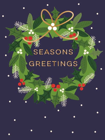 Seasons Greetings (95mm x 125mm)