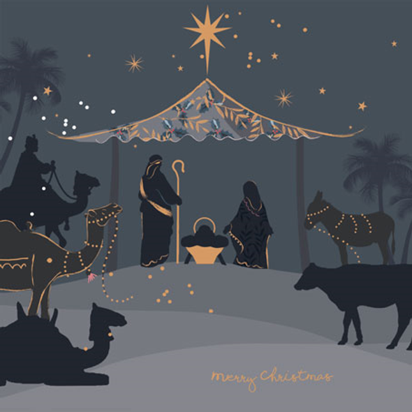 Nativity Scene (Copper Finish)
