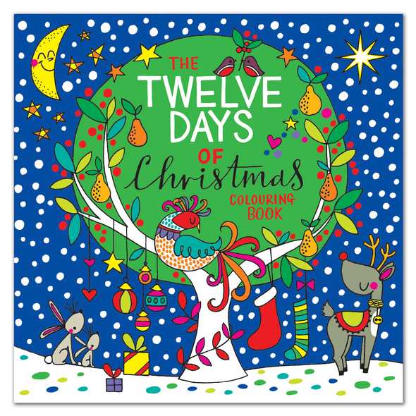 Colouring Book Square - 12 Days of Christmas