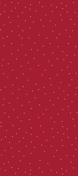 Tissue Paper (4 Sheets)- Gold Dots On Red