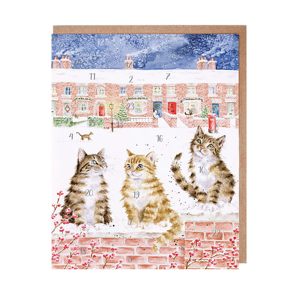 Advent Card A5 SALE- Santa Paws 158x210mm 