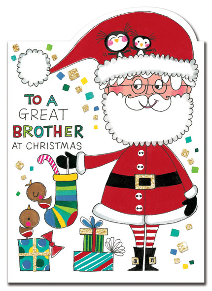 SALE- Die-cut Flitter - Great Brother/Santa