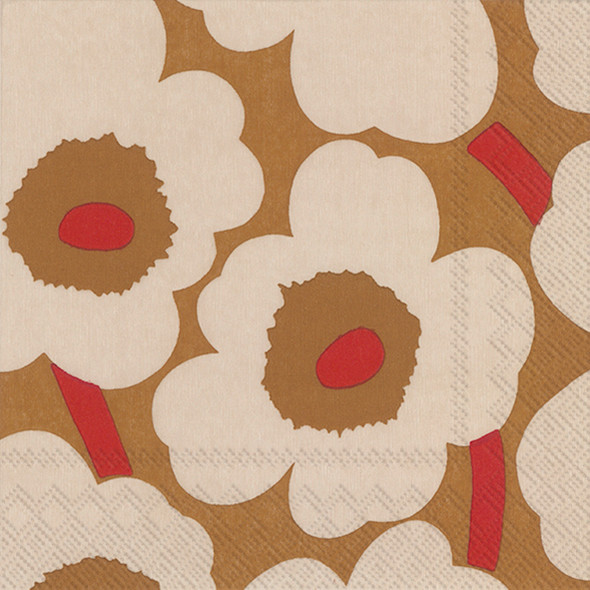 Marimekko - Unikko Dark Cream Red