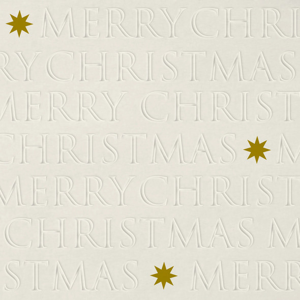 Embossed Christmas Letters-Cream