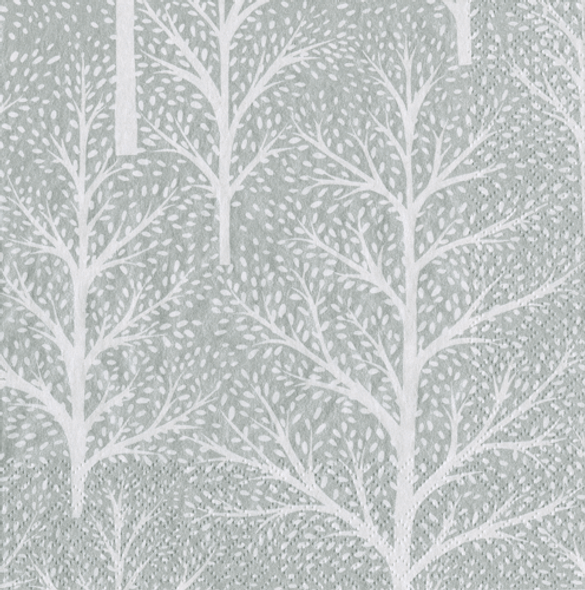 Winter Trees Silver White