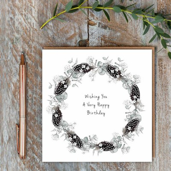 SALE Feathers & Foliage HB- Wreath