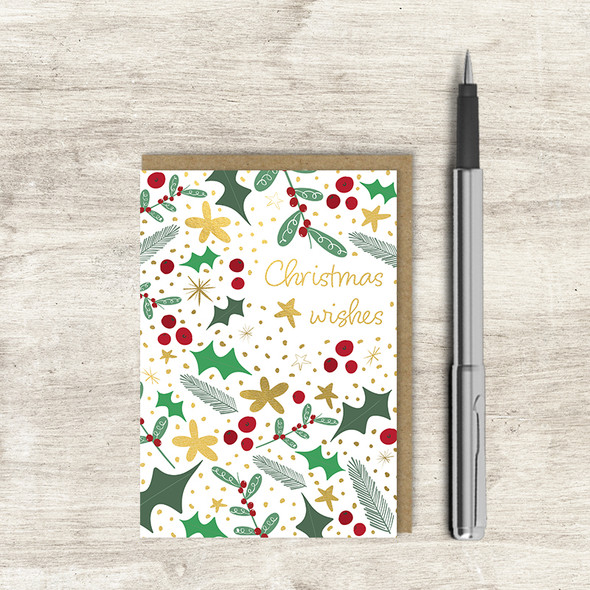 Small Card- Christmas Wishes (A7 Unbagged)