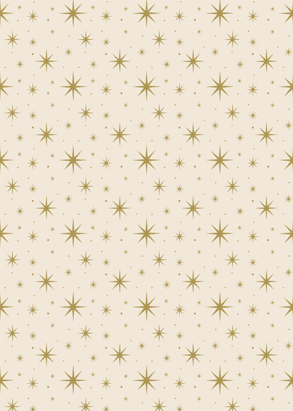 Tissue Paper (4 Sheets)- Gold Stars Ivory