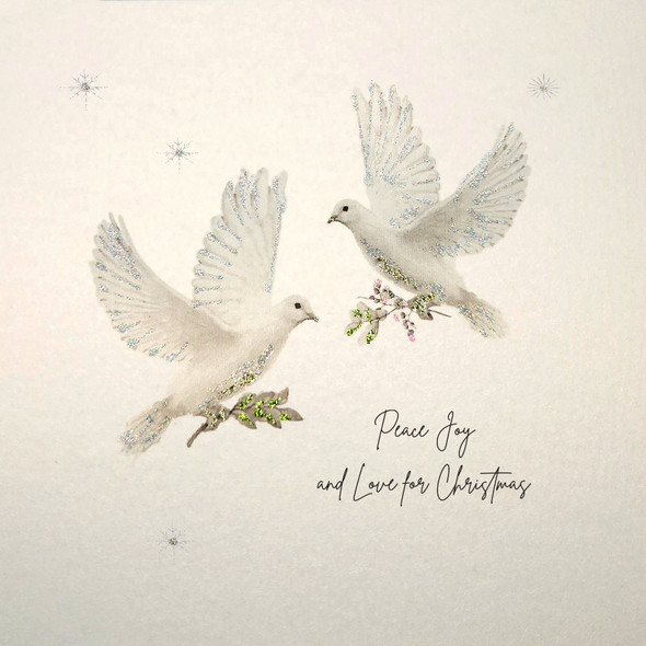 Peace Joy & Love Doves