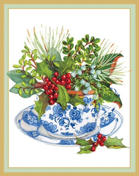 Box 16 - Greenery in a Tea Cup 