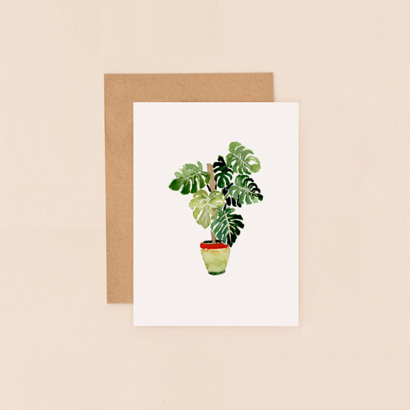 Small Card- Monstera