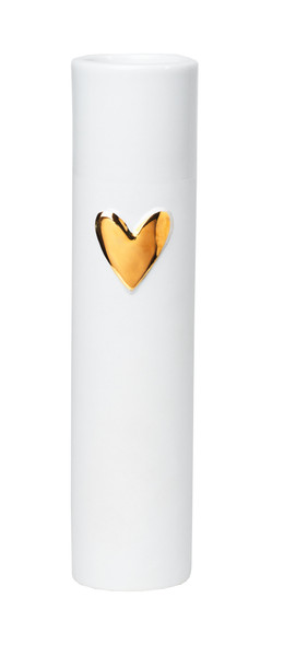 Vase - Love Heart Gold (Ø5.5 x H17cm)