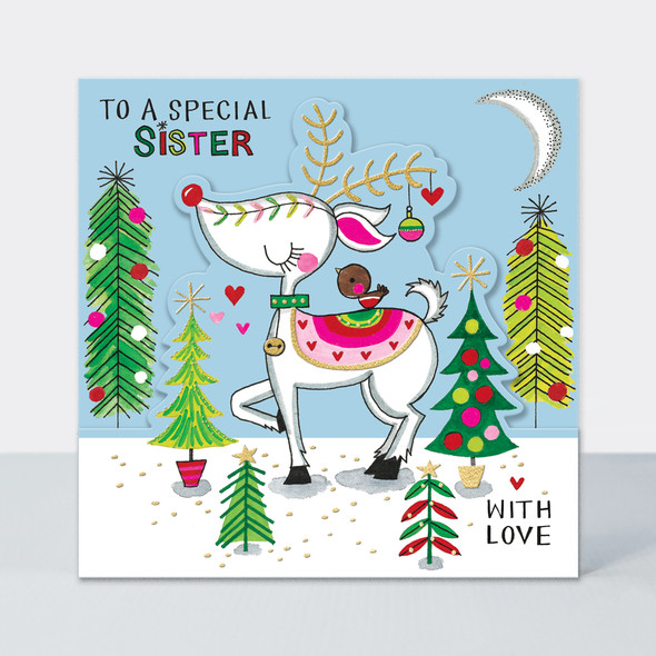 Special Sister Reindeer (Die-Cut)