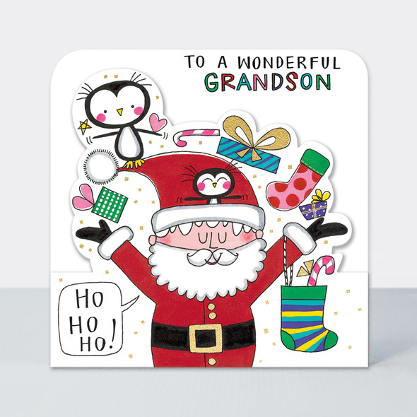 Wonderful Grandson Santa (Die-Cut)