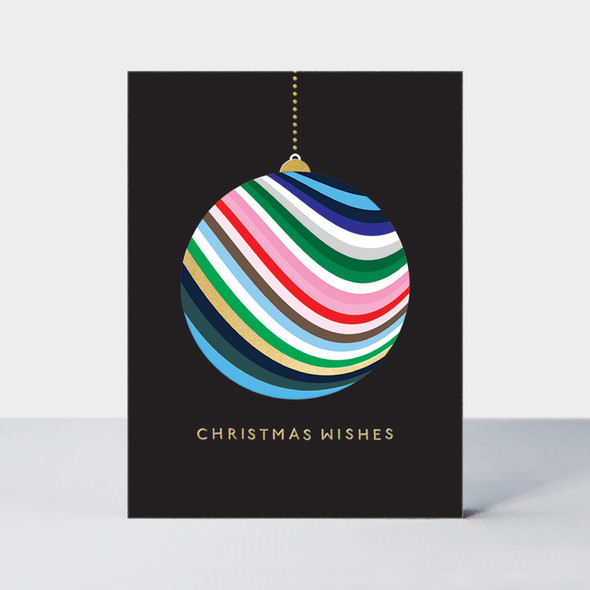 Pack of 10 Mini Foiled Notecards - Bauble 