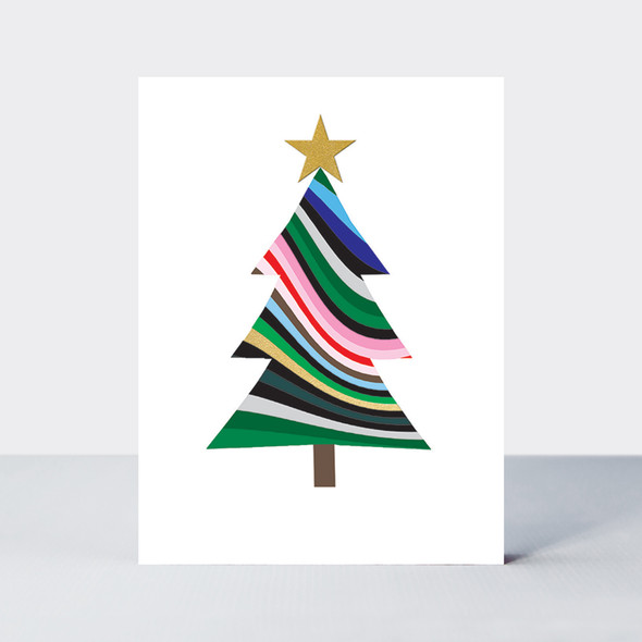 Pack of 10 Mini Foiled Notecards - Christmas Tree ($1.20 ea)