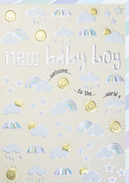 NB- Rainbows Sunshin Blue (Foil, Embossed)