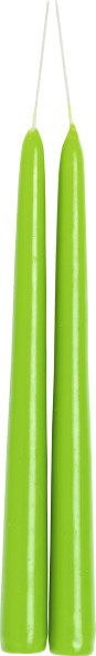 Taper Candles - Grass Green- Ø2.2 xH24cm-6hr (Box12)