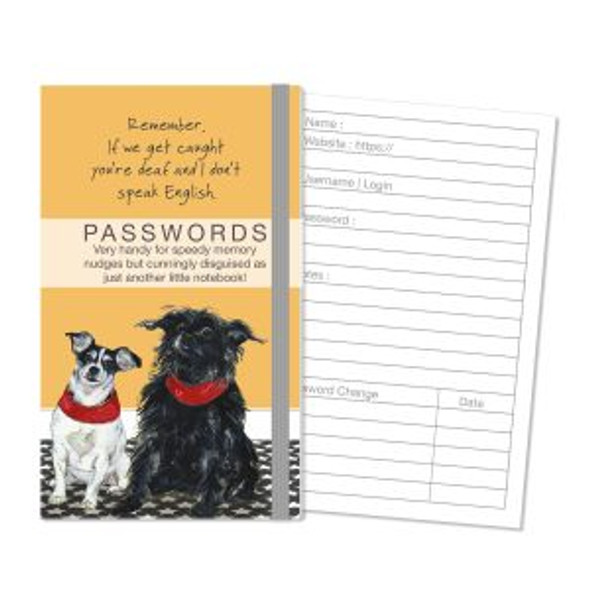 Password Notebook - Caught (16x10.5x0.5cm)