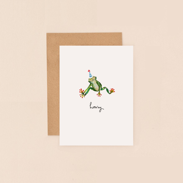 Small Card HB- Hooray Frog