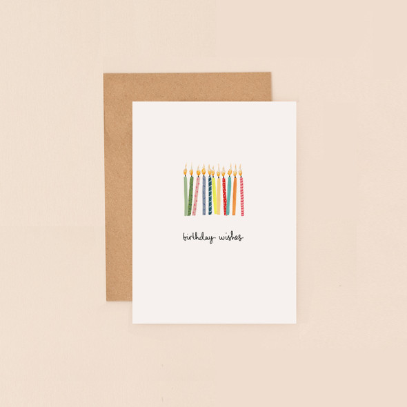 Small Card HB- Candles Birthday Wishes