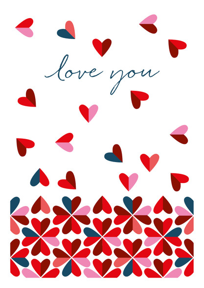 Valentine- Love You White