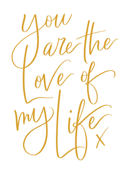 Valentine- Love Of My Life Text (100 x 135mm)