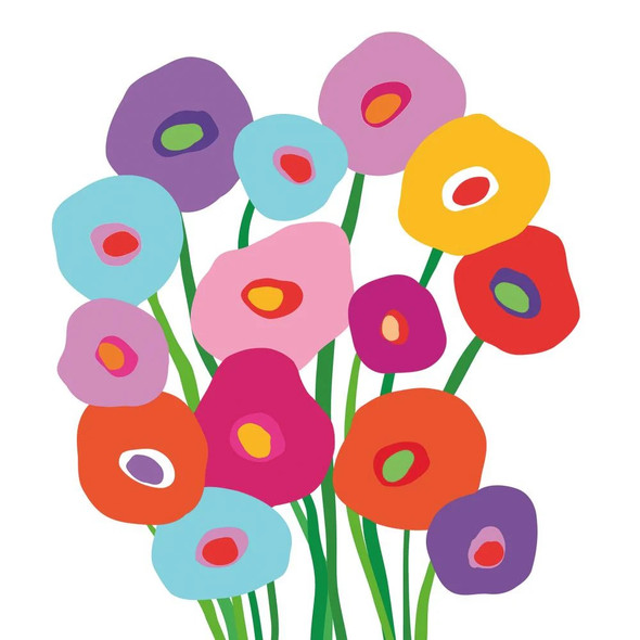 Dominique Vari - Super Bouquet on White