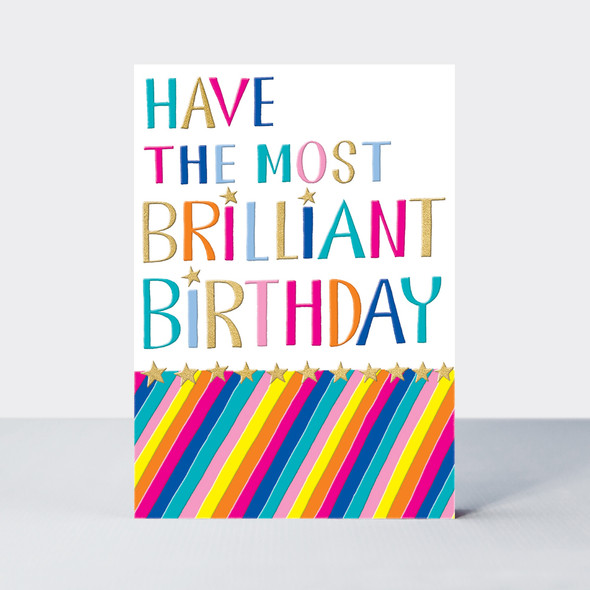 HB- Brilliant Birthday (Gold Foil, Embossed)