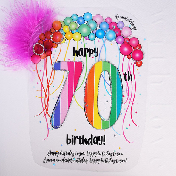 Hand Finished HB- 70th (SQ 22cm)