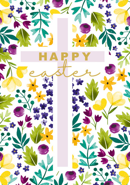 Easter - Floral Cross