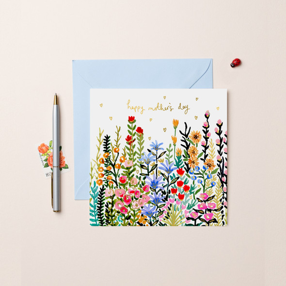 Mother's Day - Rainbow Flowers (Gold Foil)