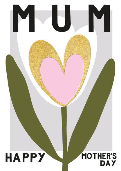 Mother's Day- Tulip (gold foil 170x120mm)