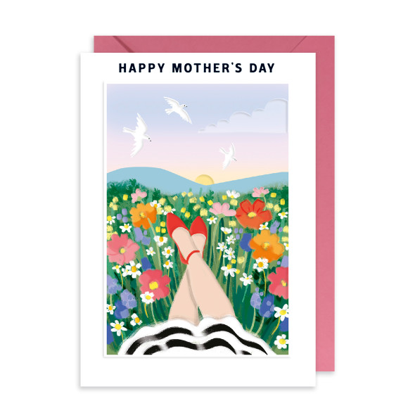 Mother's Day- Laying in Meadow Field