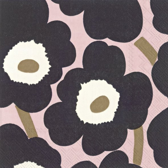 Marimekko - Unikko Pink Black
