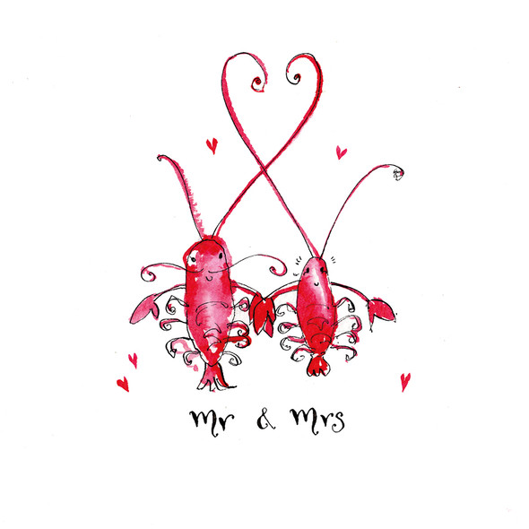 WD- Lobsters Mr and Mrs