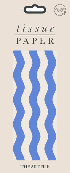 Tissue Paper (4 Sheet) - Blue Waves