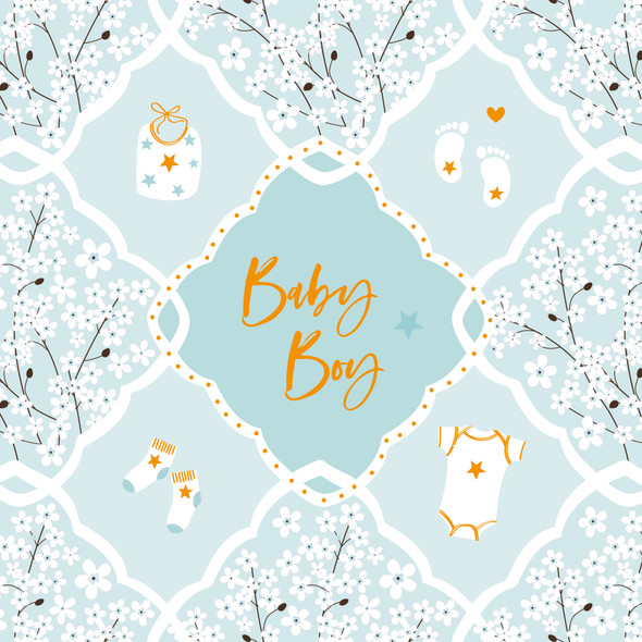 NB- Baby Boy (Foiled & Embossed)