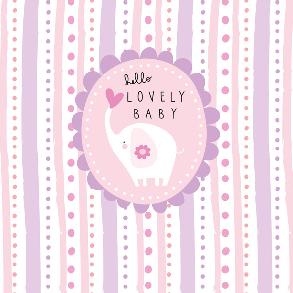 Mabel NB- Lovely Baby Girl (Embossed)