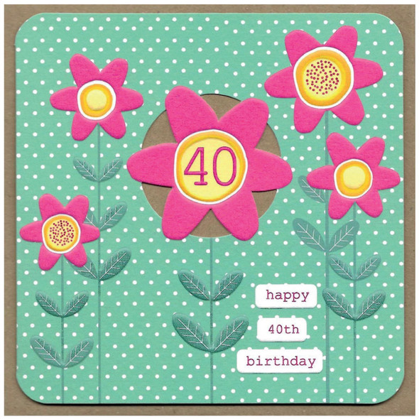 HB- 40th Birthday (Die-cut)