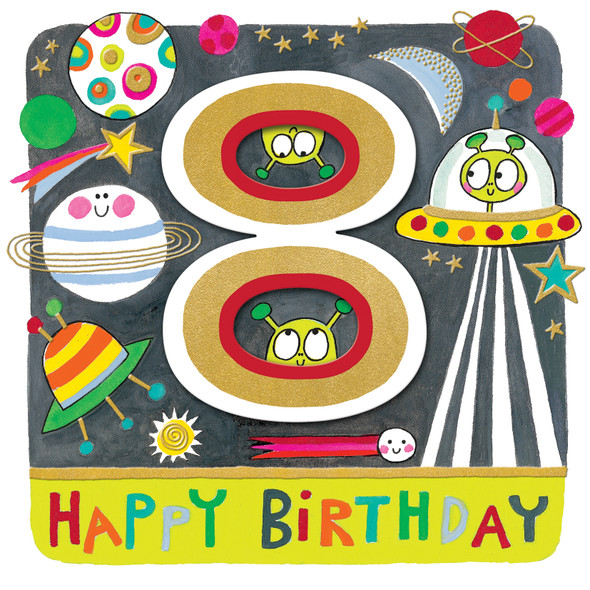 3D Attachment HB- 8th Boy Aliens (Gold Foiling)