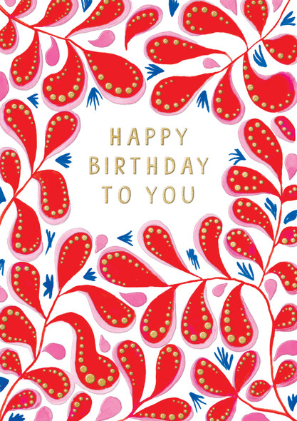 HB- H. Bday To You (Gold Foiling,Emboss)