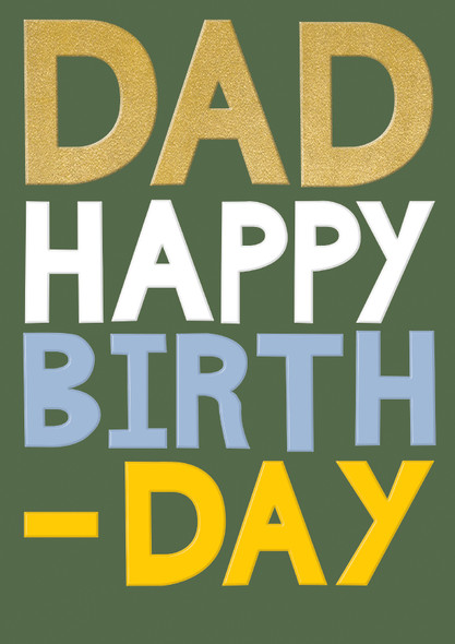 HB- Dad (Gold Foiling,Emboss)