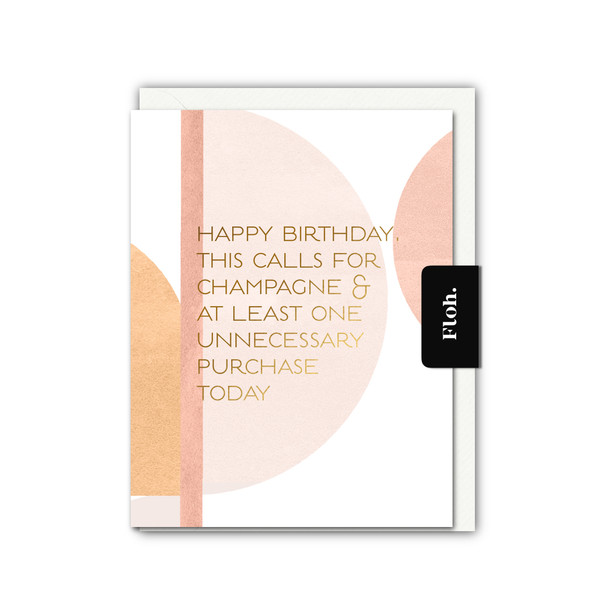 HB- Champagne (Foiled Text,unbagged 108x140mm)