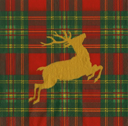 Reindeer Tartan Red (X26CAL 18630)