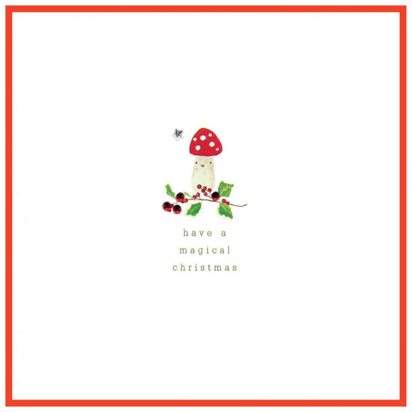 Handfinished - Magical Chrismas Mushroom (14cm) (X26CIN PHX021)