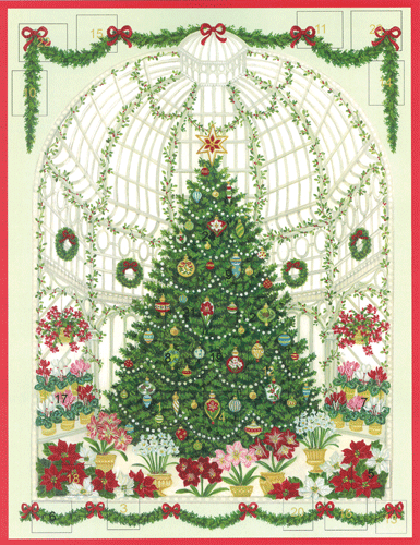Advent 3-D Die Cut - Christmas at the Garden (X26CA ADV236)