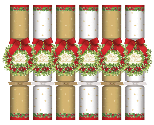 Crackers 30.5cm - Holly And Berry Wreath (Box 6) (X26CA CK149.12)